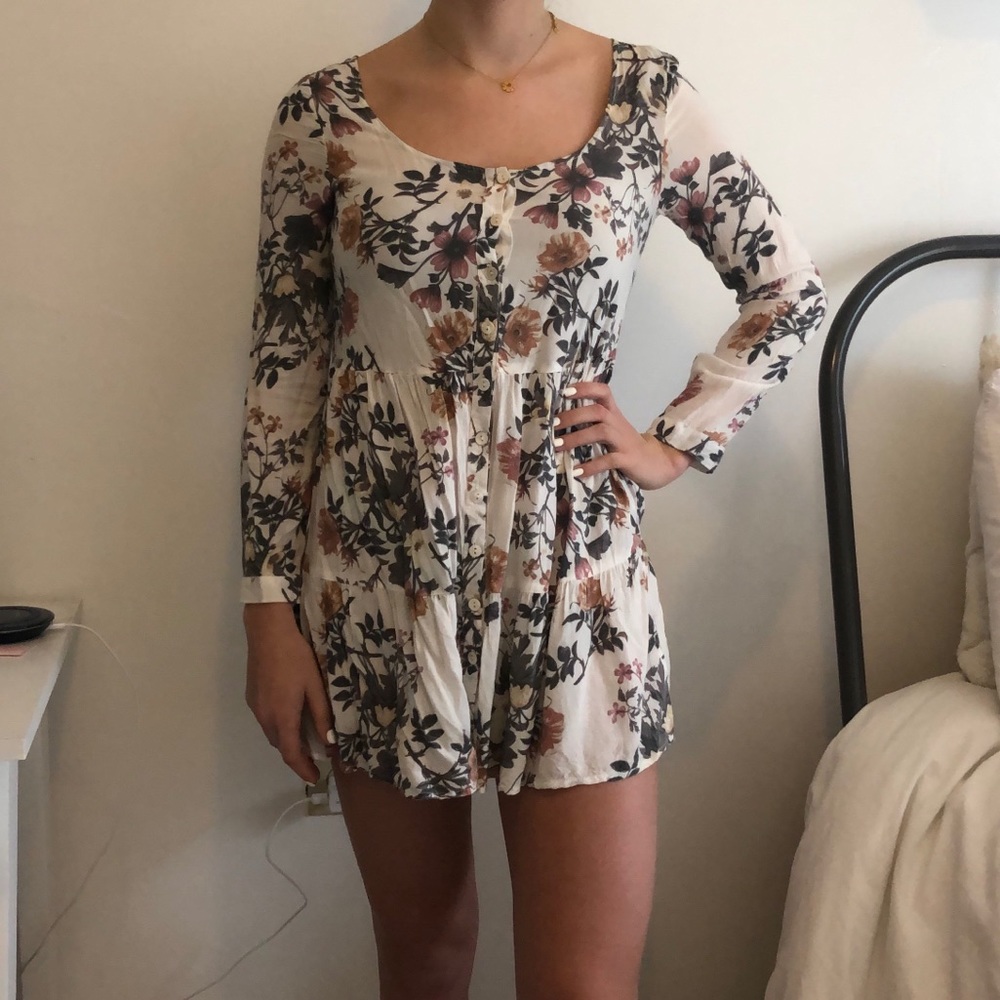 Kendall and Kylie Floral Babydoll Dress